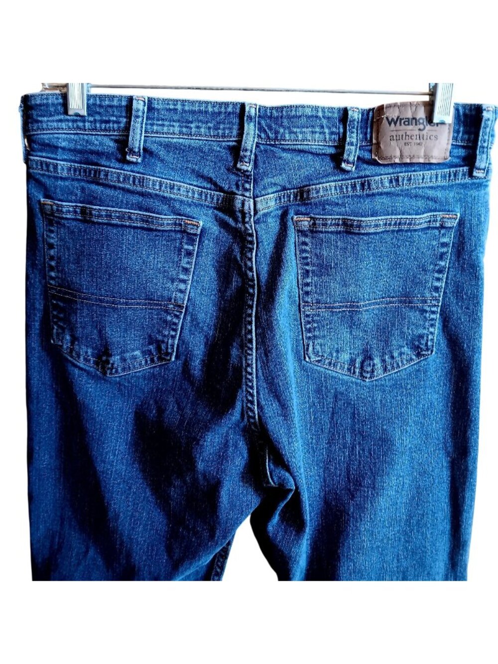 36x34 Wrangler Mens Authentics Stretch Denim Jeans Blue Classic Fit